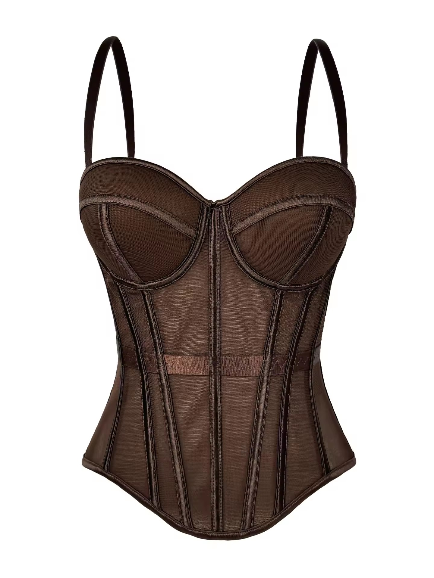 Burgundy Sculpt Lace Corset