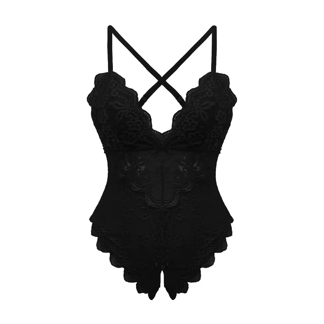 Curve Noir Lace Teddy