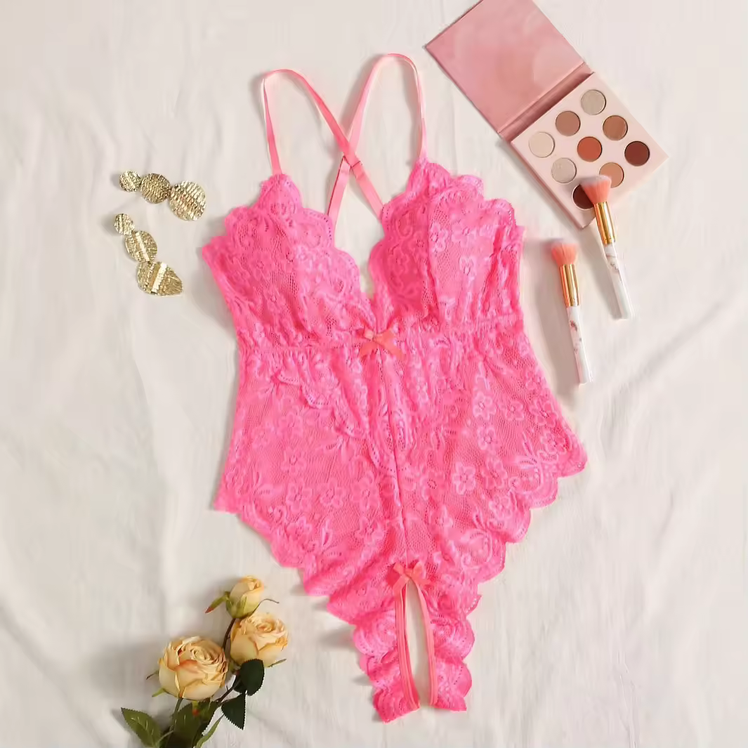 Curve Noir Lace Teddy