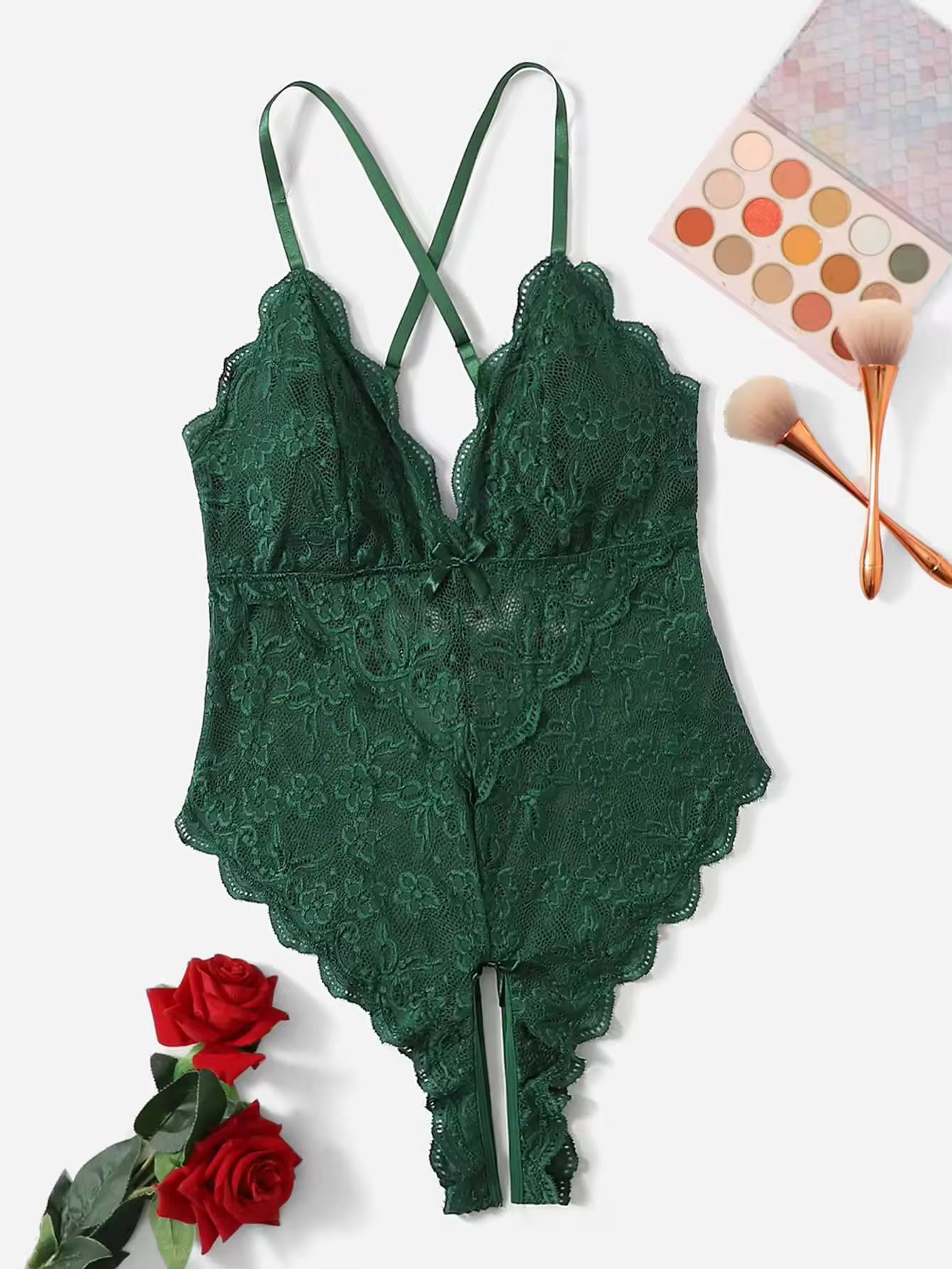 Curve Noir Lace Teddy