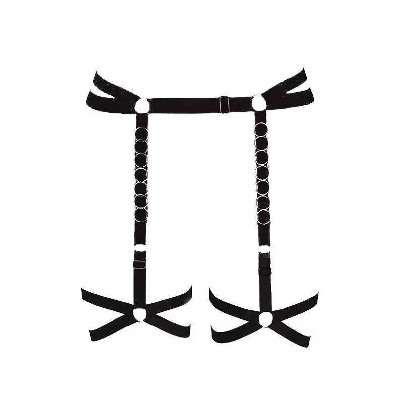 Noir Chain Garter Harness