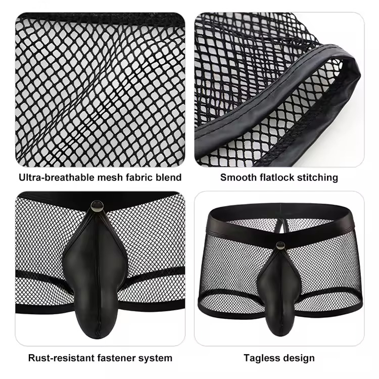 Noir Mesh Men’s Trunk