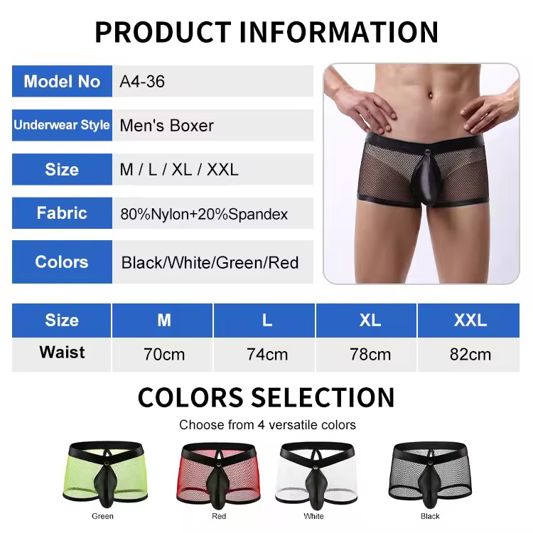 Noir Mesh Men’s Trunk