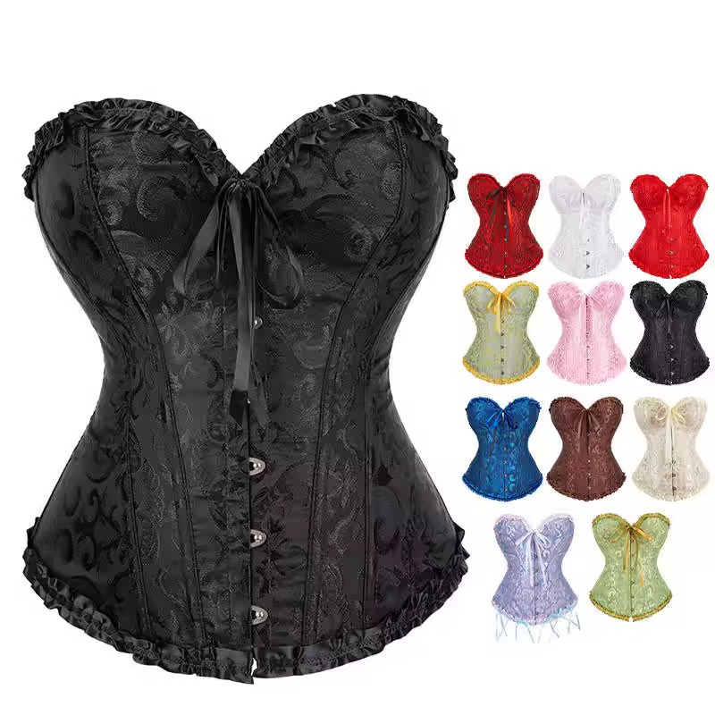 Noir Vintage Jacquard Corset