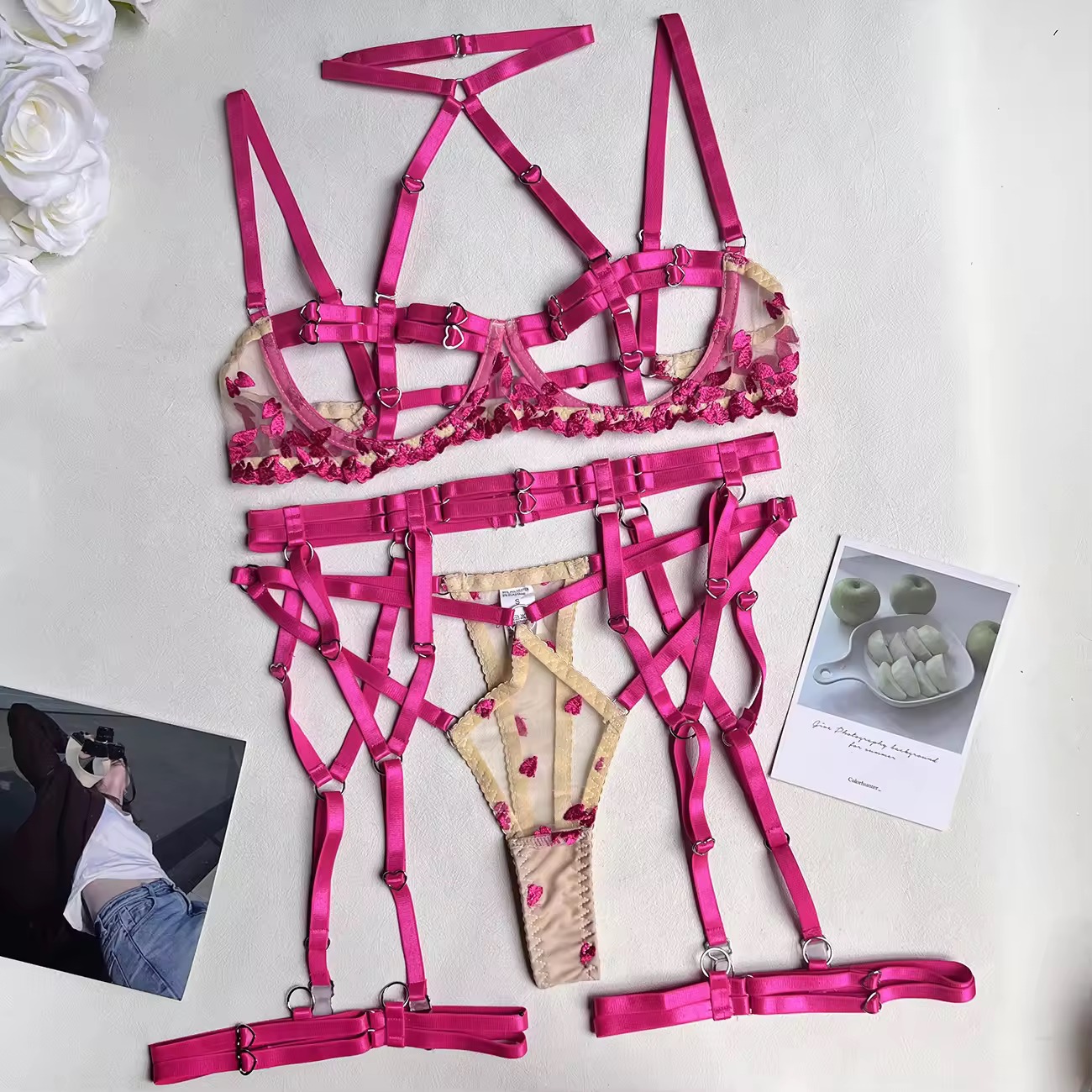 Scarlet Strap Four-Piece Set
