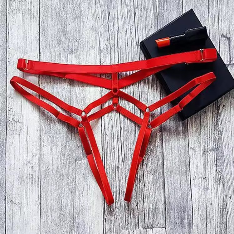 Scarlet Strappy Thong