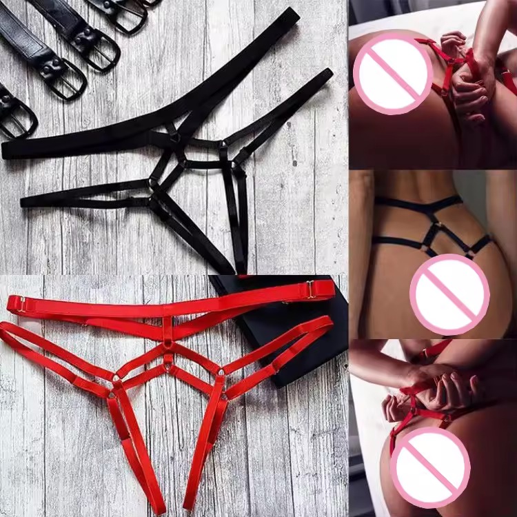 Scarlet Strappy Thong