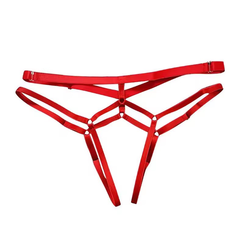 Scarlet Strappy Thong